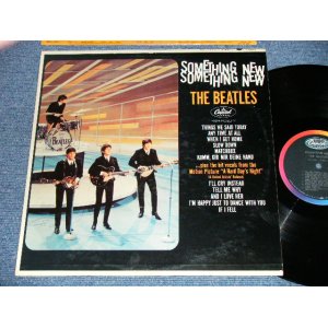 画像: The BEATLES -  SOMETHING NEW ( Matrix # A) T-1-2108-G12/B) T-2-2108-F9  : Ex+ /Ex+++  ) / 1964 US AMERICA ORIGINAL "BLACK with COLOR BAND Label" MONO Used LP 