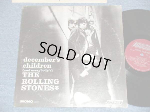 画像1: ROLLING STONES -  DECEMBER'S CHILDREN  ( Ex-/Ex  Looks: VG+++ ) (Matrix# A) ARL-7031-5/ B) ARL-7032-5 )  / 1965 VERSION  US AMERICA  "MAROON  with Boxed 'LONDON' Label"  MONO  Used LP