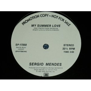 画像: SERGIO MENDES - MY SUMMER LOVE  ( -/MINT-) /  1982 US AMERICA ORIGINAL "PROMO"  Used  12"