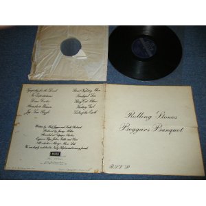 画像: ROLLING STONES -  BEGGARS BANQUET  (Matrix# A) XZAL-8476-1K / B) XZAL-8477-4K  ) ( VG-/Ex+  Looks:Ex- ) / 1968 UK ENGLAND "UnBoxed 'DECCA' Label"  STEREO  Used LP