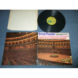 画像: DEEP PURPLE The ROYAL PHILHARMONIC Orchestra Conducted by MALCOLM ARNOLD - DEEP PURPLE The ROYAL PHILHARMONIC Orchestra Conducted by MALCOLM ARNOLD: IN LIVE AT THE ROYAL ALBERT HALL : CONCERTO FOR GROUP AND ORCHESTRA ( Matrix # A-1/B-1 ) ( Ex++/Ex++ B-1:Ex )  / 1970 UK ENGLAND ORIGINAL HARVEST Used  LP 