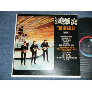 画像: THE BEATLES -  SOMETHING NEW ( Ex+/Ex++)  / 1964 CANADA ORIGINAL " BLACK with RAINBOW COLOR BAND  Label" MONO Used LP  