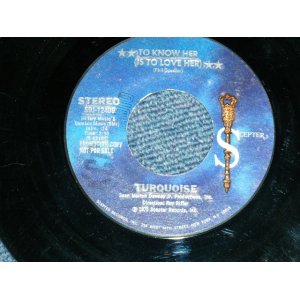 画像: TURQUOISE - TO KNOW HER(IS TO LOVE HER) Cover Song of TEDDY BEARS of PHIL SPECTOR ( Ex++/Ex+ )     / 1975 US AMERICA  ORIGINAL "PROMO"  Used  7" Single 