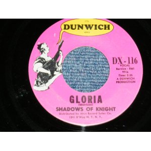 画像: SHADOWS OF KNIGHT - GLORIA : DARK SIDE   ( Ex+/Ex+)   / 1965 US AMERICA  2nd Press "Distribute by ATCO at Bottom Label" Used  7" Single 