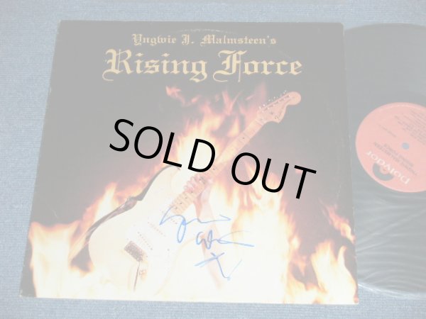 画像1: YNGWIE J. MALMSTEEN'S RISING FORCE - RISING FORCE : With SINGED JACKET  ( Ex+/Ex+++)   /  1984 US AMERICA  ORIGINAL  Used  LP