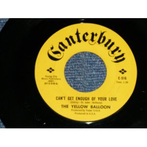 画像: The YELLOW BALLOON - CAN'T GET ENOUGH OF YOUR LOVE ; STAINED GLASS WINDOW ( Ex++/Ex++) / 1967 US ORIGINAL 7"45 Single 