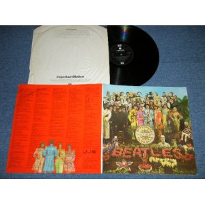 画像: The BEATLES -  SGT.PEPPERS LONELY HEARTS CLUB BAND  ( Matrix # YEX 637-3 HTM /YEX 638-3 HTM) ( Ex-/MINT- ) / UK ENGLAND  REISSUE "1970's Version-