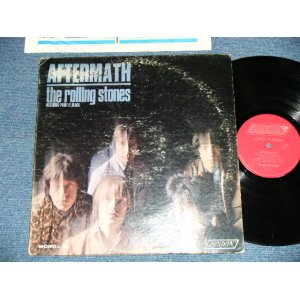 画像: ROLLING STONES - AFTERMATH  ( Matrix # ARL-72591E  LL-3476 A /  ARL-7260-1C LL 3476 B )( VG+/VG+++  )  / 1966( Maybe 1969 or 1970 Released Design Label)  US AMERICA ORIGINAL "Boxed LONDON" "RED LABEL" MONO Used  LP 