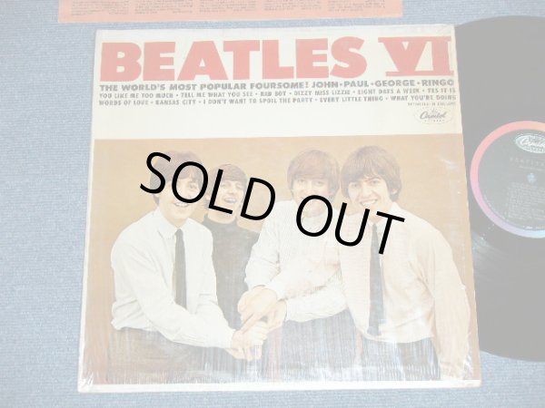 画像1: The BEATLES - BEATLES VI ( Matrix # T-1-2358- F1 #3 /  T-2-2358-EF 3)  ( Ex+++/Ex+++) / 1965 US AMERICA 1st Press 'See Label<for correct Playing order'pon Bcak Cover" "1st Press BLACK with RAINBOW Label" MONO  Used LP 