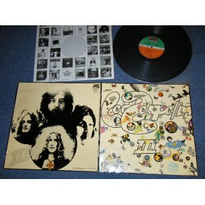 画像: LED ZEPPELIN -  III (Ex++/Ex+++)  / 1973 Version WEST-GERMANY GERMAN Used LP 