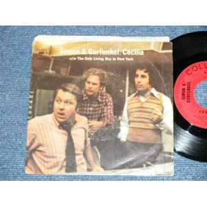 画像: SIMON & GARFUNKEL - CECILIA : THE ONLY LIVING BOY IN NEW YORK  ( Ex/Ex+) / 1970  US AMERICA  ORIGINAL "BLACK COLUMBIA Logo On Top Label"  Used 7" Single  with PICTURE SLEEVE 