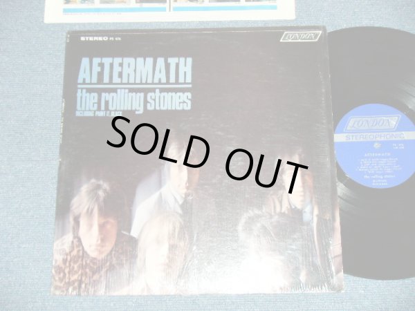 画像1: ROLLING STONES - AFTERMATH ("STEREO PS-476" & "LONDON" Logo on Top Frony Cover &  "NO Credit at BOTTOM Label" )   ( Matrix # ZAL 7259-1A / ZAL 7260- 1B) ( MINT-/MINT- )  / 1966 US AMERICA ORIGINAL "BOXED LONDON BLUE Label" STEREO   Used LP 