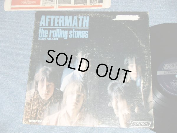 画像1: ROLLING STONES - AFTERMATH ("STEREO  PS-476  & "LONDON" Logo on Bottom at Front Cover &  "CREDIT at BOTTOM Label" )   ( Matrix # ZAL 7259-1G △9250  / ZAL 7260- 1H△9250-x ) ( VG/Ex++ Looks:Ex+ )  / 1966 US AMERICA ORIGINAL "BOXED LONDON BLUE Label" STEREO   Used LP 