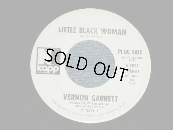 画像1: VERNON GARRETT - LITTLE BLACK WOMAN : LONG LONELY NIGHTS  : NORTHERN SOUL ( Ex/Ex) / 1960's  US AMERICA ORIGINAL "WHITE LABEL PROMO"  Used  45rpm 7" Single  