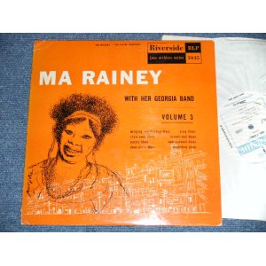 画像: MA RAINEY - LEGENDARY VOICE OF THE BLUES VOL.3 ( Ex+/Ex+++ )  / 1954 US AMERICA ORIGINAL Used 10" LP