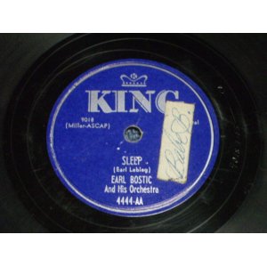 画像: EARL BOSTIC - SLEEP / US ORIGINAL 78rpm SP 