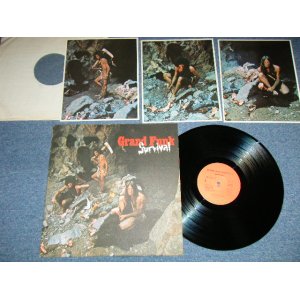 画像: GFR GRAND FUNK RAILROAD - SURVIVAL ( With 3 PIN-UPs )( Matrix # SW-1-764-F3#5/SW-2-764-F3#2) ( Ex+++/MINT-  ) / 1974 US AMERICA ORIGINAL 3rd Press "ORANGE Label"  Used LP 