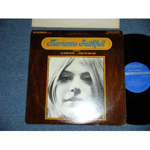 画像: MARIANNE FAITHFULL - MARIANNE FAITHFULL ( Matrix # ZAL-6753-R /  ZAL-6754  ) ( Ex+/Ex+++ )  / 1965 US AMERICA  ORIGINAL "BLUE Label with Un-Boxed LONDON " STEREO Used LP 