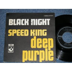 画像: DEEP PURPLE - BLACK NIGHT : SPEED KING  ( Ex+/Ex+ )  / 1970's GERMAN ORIGINAL Used 7" Single with PICTURE SLEEVE  