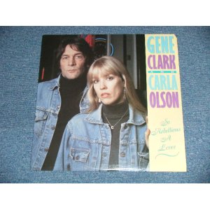 画像: GENE CLARK ( of THE BYRDS ) & CARLA OLSON  - SO REBELLIOUS A LOVER ( SEALED : Cut Out  )  / 1987 US AMERICA ORIGINAL  "BRAND NEW SEALED" LP   