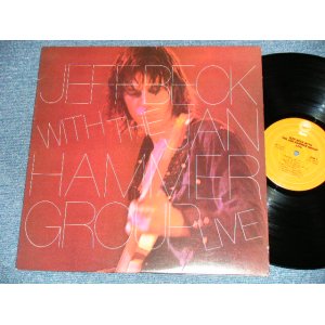 画像: JEFF BECK with JAN HAMMER GROUP -  LIVE  (Matrix #  A) AL-34433-1F    B) BL-34433-1B)  (Ex+++/MINT-)  / 1977 US AMERICA ORIGINAL 1st Press "ORANGE Label" Used LP 