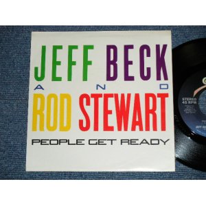 画像: JEFF BECK and ROD STEWART - PEOPLE GET READY : BACK ON THE STREET  ( MINT-/MINT- )  / 1985 US AMERICA ORIGINAL Used 7"45  Single with PICTURE SLEEVE 