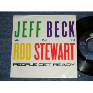 画像: JEFF BECK and ROD STEWART - PEOPLE GET READY : BACK ON THE STREET  ( Ex+++/Ex+++ )  / 1985 US AMERICA ORIGINAL Used 7"45  Single with PICTURE SLEEVE 