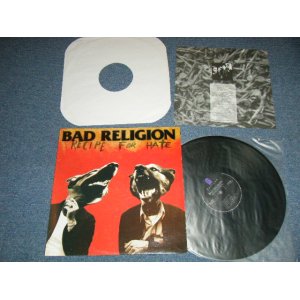 画像: BAD RELIGION -  RECIDE FOR HATE ( Ex++/MINT-)  / 1993 US ORIGINAL Used LP 