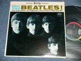 画像: The BEATLES - MEET THE BEATLES  ( Matrix #   A)  ST-1-2047-B-6-1    B)  ST-2-2047-B-6-1  )  ( Ex++/MINT- : EDSP ) / 1964 US AMERICA  1st Press "BLACK with RAINBOW Color Band Label"  "BEATLES Logo on OLIVE GREEN Front Cover" STEREO Used LP  