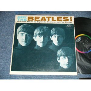 画像: The BEATLES - MEET THE BEATLES  ( Matrix #    A) T-1-2047-G8    B) T-2-2047-G14  )  ( Ex++/Ex++ ) / 1964 US AMERICA  1st Press "BLACK with RAINBOW Color Band Label"  "BEATLES Logo on TAN to BROWN  Front Cover" MONO Used LP  