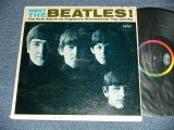 画像: The BEATLES - MEET THE BEATLES  ( Matrix #    A) T-1-2047-G8    B) T-2-2047-G8  )  ( Ex++, Ex+/Ex++ Looks:Ex ) / 1964 US AMERICA  1st Press "BLACK with RAINBOW Color Band Label"  "BEATLES Logo on OLIVE GREEN Front Cover" MONO Used LP  