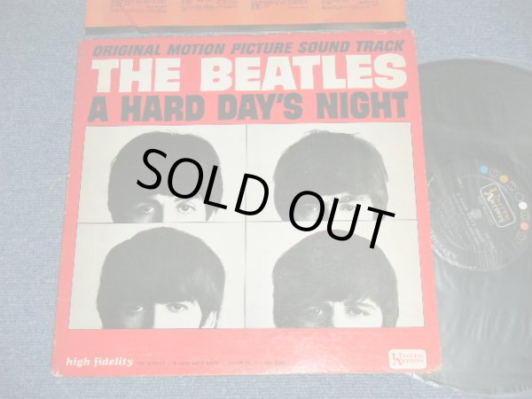 画像1: THE BEATLES - A HARD DAYS NIGHT ( Sound Track ) ( Matrix #  A) UAL 3366-1AG   B) UAL 3366-1AH  ) ( Ex++/Ex++  Looks:Ex+)  / 1964 US AMERICA ORIGINAL 1st Press "BLACK with 'UNITED'in GOLD,'ARTISTS' in WHITE Label" MONO Used  LP