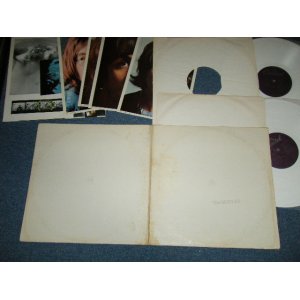 画像:  BEATLES  - THE BEATLES ( WHITE ALBUM ) (ALL Insetrs ( 4 x Pics & 1 x Poster )    )  ( Ex/MINT- )  / 1978 US AMERICA Limited "WHITE WAX Vinyl"  Used 2-LP 