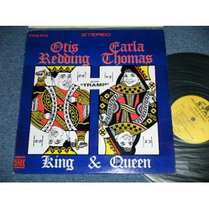 画像: OTIS REDDING & CARLA THOMAS - KING & QUEEN (Matrix # A) ST-STX-66973-A  LW /  B) ST-STX-66974-A  LW) ( Ex+++/Ex++,Ex+++)  / 1967 US AMERICA ORIGINAL "YELLOW Label" "  2nd Press Rounded "1841 BROADWAY Label" STEREO Used LP 