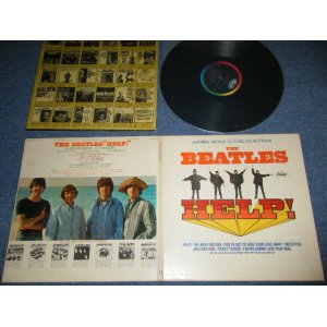 画像: The BEATLES -  HELP! ( Matrix #  A)  MAS-1-2386-G-14 / B)  MAS-2-2386-G-18 ) ( Ex+/Ex+++  EDSP ) / 1965 US AMERICA ORIGINAL "BLACK with COLOR BAND Label" MONO Used LP 