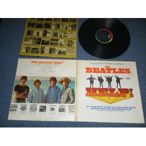 画像: The BEATLES -  HELP! ( Matrix #  A)  MAS-1-2386-F17 / B)  MAS-2-2386-P4 #2 ) ( Ex/Ex++ Looks:Ex+  WOFC, EDSP ) / 1965 US AMERICA ORIGINAL "BLACK with COLOR BAND Label" MONO Used LP 