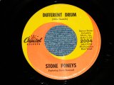 画像: STONE PONEYS ( feat. LINDA RONSTADT) - DIFFERENT DRUM : I'VE GOT TO KNOW ( Ex+++/Ex+++ ) / 1967 US AMERICA ORIGINAL Used 7" Single 