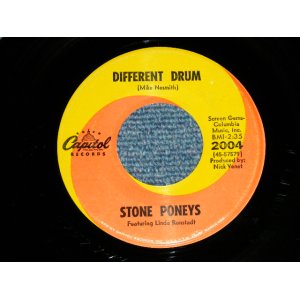 画像: STONE PONEYS ( feat. LINDA RONSTADT) - DIFFERENT DRUM : I'VE GOT TO KNOW ( Ex+++/Ex+++ ) / 1967 US AMERICA ORIGINAL Used 7" Single 