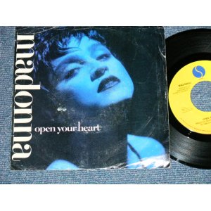 画像: MADONNA -  OPEN YOUR HEART : WHITE HEAT ( VG++/Ex++ )  / 1986  US AMERICA ORIGINAL Used 7" Single with PICTURE SLEEVE  