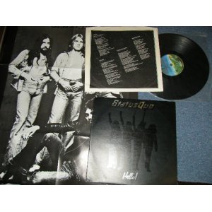 画像: STATUS QUO - HELLO! ; With POSTER ( Matrix # A) 1//1 / B) 2//1) ( Ex++/MINT- Small EDSP) / 1973 UK ENGLAND ORIGINAL Used LP 