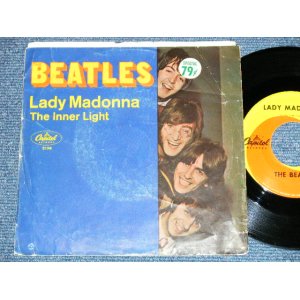 画像: The BEATLES -  LADY MADONNA : THE INNER LIGHT   ( VG+++/Ex++;) / 1968 US AMERICA ORIGINAL Used 7" Single With PICTURE SLEEVE 