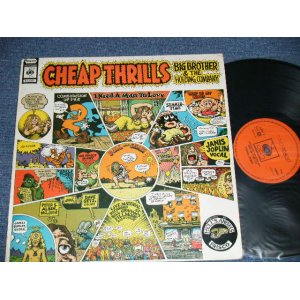 画像: BIG BROTHER & THE HOLDING COMPANY ( With JANIS JOPLIN ) - CHEAP THRILLS ( Ex+/Ex+ )  / 1968  HOLLAND ORIGINAL "1st Press Label"  Used LP 