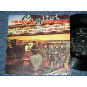 画像: The BEATLES -  MOVIE MEDLEY : I'M HAPPY JUST TO DANCE WITH YOU   (Ex/Ex+++) / 1982 UK ENGLAND ORIGINAL Used 7" Single With PICTURE SLEEVE 