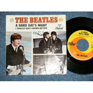 画像: The BEATLES -   A HARD DAYS NIGHT : I SHOULD HAVE KNOWN BETTER ( Ex++++/Ex+ : WEAROL ) / 1964 US AMERICA ORIGINAL Used 7" Single With PICTURE SLEEVE b 