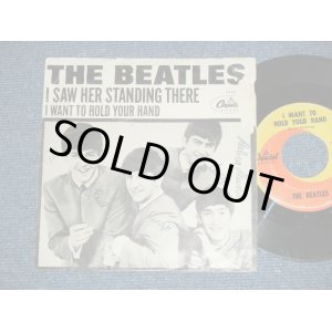 画像: The BEATLES -  I WANT TO HOLD YOUR HAND : I SAW HER STANDING THERE (Dropped Center on Sleeve ) ( Ex-/VG+++ : WOFC, WOBC, TOL;) / 1964 US AMERICA ORIGINAL Used 7" Single With PICTURE SLEEVE 