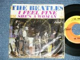 画像: The BEATLES -  I FEEL FINE : SHE'S A WOMAN ( VG+/Ex- TEAR,WEAR) / 1965 US AMERICA ORIGINAL Used 7" Single With PICTURE SLEEVE b 