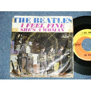 画像: The BEATLES -  I FEEL FINE : SHE'S A WOMAN ( VG+/Ex- TEAR,WEAR) / 1965 US AMERICA ORIGINAL Used 7" Single With PICTURE SLEEVE b 