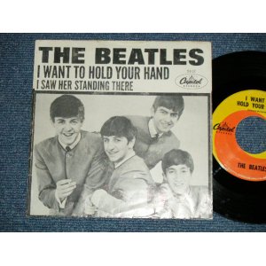 画像: The BEATLES -  I WANT TO HOLD YOUR HAND : I SAW HER STANDING THERE (Dropped Center on Sleeve ) ( Ex++/Ex++ :Stapple Hole,STOL,TEAROL;) / 1964 US AMERICA ORIGINAL Used 7" Single With PICTURE SLEEVE 