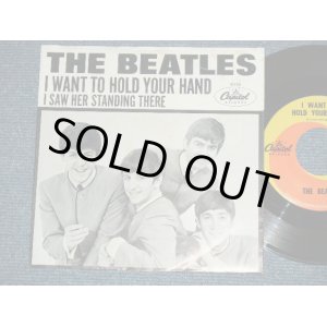 画像: The BEATLES -  I WANT TO HOLD YOUR HAND : I SAW HER STANDING THERE (STRAIGHT CUT on Sleeve ) ( Ex+++/MINT- SWEAROFC) / 1964 US AMERICA ORIGINAL Used 7" Single With PICTURE SLEEVE b 