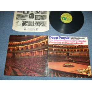 画像: DEEP PURPLE The ROYAL PHILHARMONIC Orchestra Conducted by MALCOLM ARNOLD - DEEP PURPLE The ROYAL PHILHARMONIC Orchestra Conducted by MALCOLM ARNOLD: IN LIVE AT THE ROYAL ALBERT HALL : CONCERTO FOR GROUP AND ORCHESTRA ( Matrix # A-1/B-1 ) ( Ex+++/MINT- )  / 1970 UK ENGLAND ORIGINAL HARVEST Used  LP 